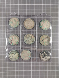 ÖSTERREICH: 1780, neunmal 1 Taler, Maria Theresia, je etwa 27,8 gr. ...