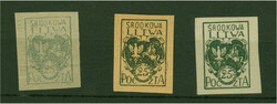 1920, Arms 25 f., two proofs on ungummed cream and white paper ...
