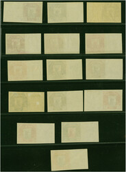 1922, Bear 5 (p)- 25 (p), complete set of proofs with sheet margins, ...