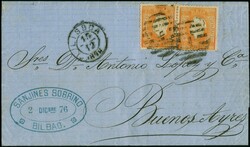 1877, Vittorio Emanuele 10 centesimi blue, tied by c.d.s. "FIRENZE ...