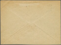 1919, 10 r. on 1 k. orange and 10 r. on 3 k. red-brown overprinted ...