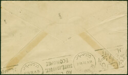1938, air mail issue 1 p. and 3 p. on cover together with six stamps ...