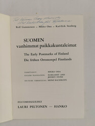 FINLAND – Gummesson, Rolf: Finnland – frühe Ortsstempel (1964), ...