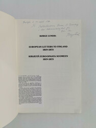 FINLAND – Lundh, Börge: European Letters to Finland 1819 to 1873. ...