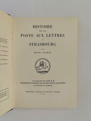 FRANCE – Gachot, Henri: Histoire de la Poste aux Lettres a ...