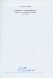 ROMANIA – Heimbüchler, Fritz: Romania. The Bull's Heads of ...