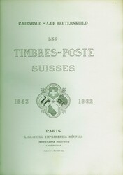 SWITZERLAND – Mirabaud, P. / Reuterskiöld, A. de: Les ...