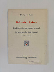 SWITZERLAND – Munk, Dr. Herbert: Schweiz – Suisse. Die ...