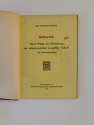SWITZERLAND – Munk, Dr. Herbert: Schweiz – Suisse. Die ...