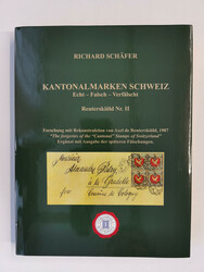 SWITZERLAND – Schäfer, Richard: Kantonalmarken Schweiz. Echt – ...