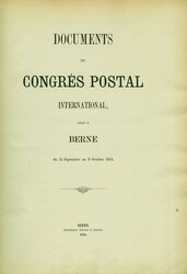 SWITZERLAND/UPU – Postal History. Documents du Congrès Postal ...