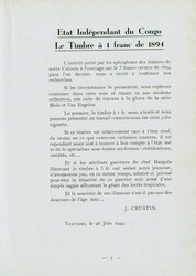 CONGO – de Cock, André: Leo Congo Belge et ses Marques Postales ...