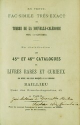 1864 – BAILLIEU – En Vente Fac-simile Très-exact du Timbre de La ...