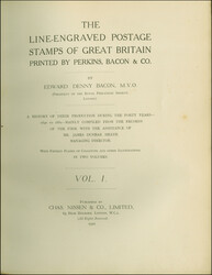 1921 – Bacon, Edward Denny: The Line-engraved Postage Stamps of ...