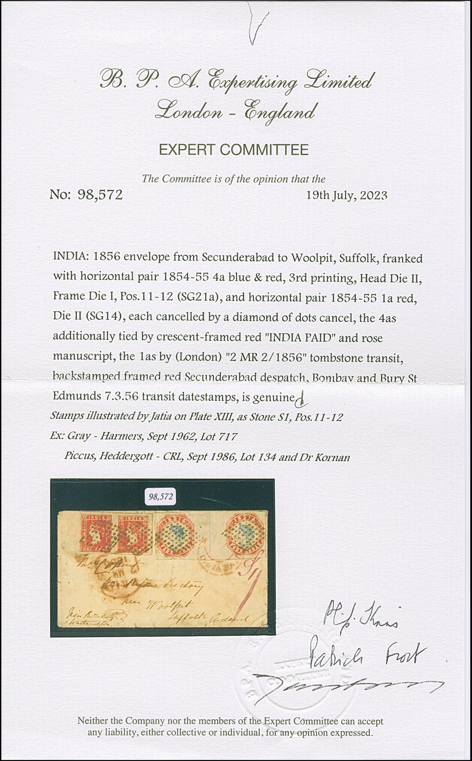 Image 2 for lot number 1575 for Heinrich Köhler 388th Auction