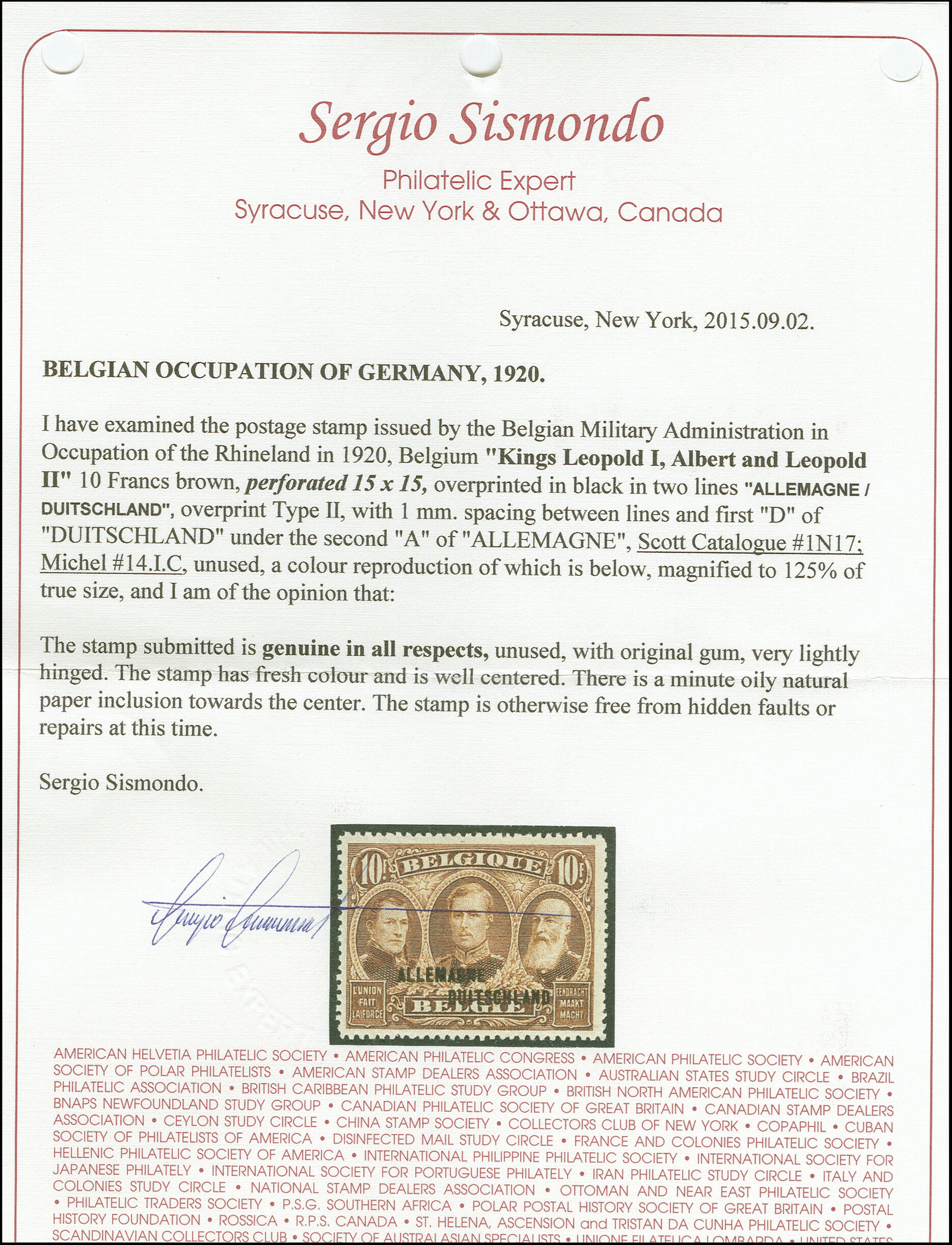 Image 2 for lot number 3211 for Heinrich Köhler 388th Auction