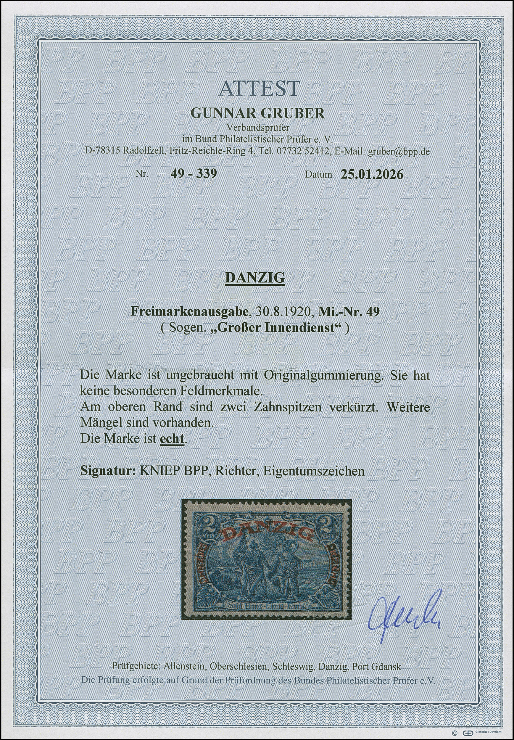 Image 2 for lot number 3235 for Heinrich Köhler 388th Auction