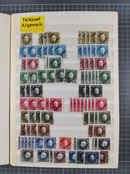 1850/1916 (ca.), Stempelsammlung auf losen Marken nach Orten geordnet ...