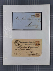 181848/1949, sechs interessante Briefe und eine Ganzsache aus TRIEST ...