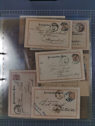 1850/95 (ca.), umfangreiche Stempelsammlung mit über 150 Briefen und ...