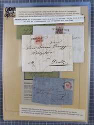 1850/54, 36 Briefe mit der ersten Ausgabe frankiert, dabei viele ...