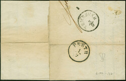 1850, Wappen auf Handpapier 1 Kr. gelbocker, farbrisch und gut bis ...