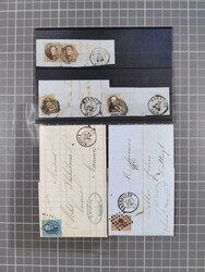 1854/1900, 10 covers, 9 postal stationerys and 7 piece with imperf ...