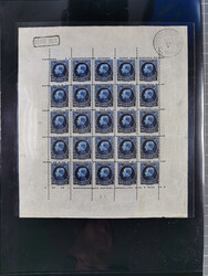 1920/21, mint never hinged miniature sheets Mi.-Nr. 124 (folded) and ...