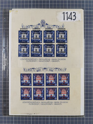 1941/45, small lot with u.o. Storm Division souvenir sheet from one ...