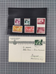 1941/45, small lot with u.o. Storm Division souvenir sheet from one ...