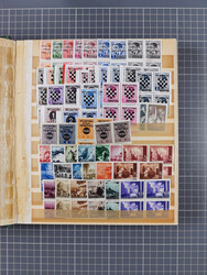1941/45, mostly mint never hinged collection, essentially in blocks ...