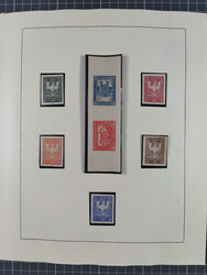 1918/59, interesting, mostly unused and mint never hinged collection, ...