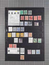 1851/1910, Collection on eight self made album leaves, mostly used, ...