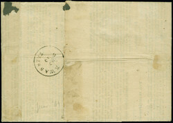 1860, Franz Joseph 2 Kr. hellgelb in Mischfrankatur mit 1863 ...