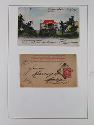 1895-1910, Small collection on two album leaves, including 3 r. 1895 ...