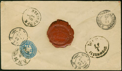 10 Kr. blau, zwei Einzelwerte, beide farbfrisch und gut gezähnt, als ...