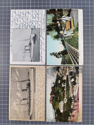 1902/12, OCEAN POST: Ten postcards, three ship cards (S.S.Kinfauns ...