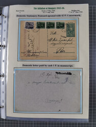 HYPERINFLATION: 1945/46, extensive exhibit collection with over 125 ...