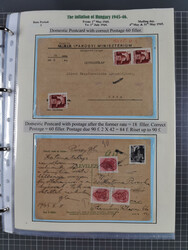 HYPERINFLATION: 1945/46, extensive exhibit collection with over 125 ...