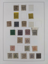 1852/60, Collection on eight album pages with good parts Papal States ...