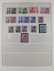 1941/43 (ca.), mint never hinged/unused and used collection with 21 ...