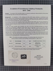 1875/1955 (ca.), 'The evolution of Luxembourg's railway postmarks', ...