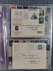 1925/70, approx. 150 letters, cards, postcards, and stamped forms, ...