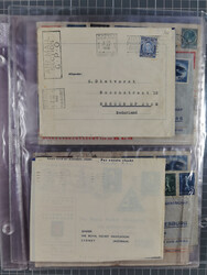 1925/70, approx. 150 letters, cards, postcards, and stamped forms, ...