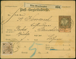 1890, Kaiser Franz Josef 30 Kr. dunkelorangebraun/schwarz auf ...