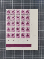 1941, dancers 2 c. - 7½ c. as imperforated ungummed proofs, 20 sets ...