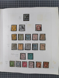 1855/1980 (ca.), unused without gum and used collection, startingfrom ...