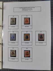 1918/19, interesting, unused/mint never hinged/used collection ...