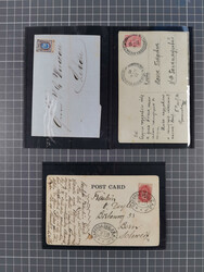 1875/1913, group of 8 covers and cards, some interesting usages ...