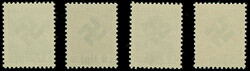 1938, Volkstrachten mit Hakenkreuz-Aufdruck, 3-12 Rpf., postfrisch, ...
